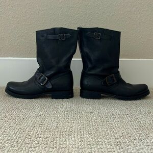 Frye Leather Moto Boots